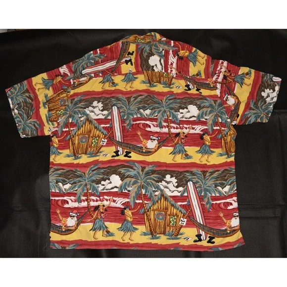 Ron Anderson Collection by Kahala Men's Button‎ Up Hawaiian Rayon Shirt Size XL
